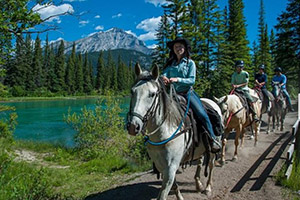 horseback riding banff
